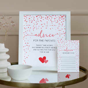 Advice for the Parents Sign Baby Shower Decor