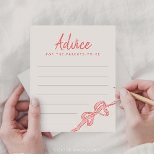 Advice for the Parents-to-be Baby Shower Game