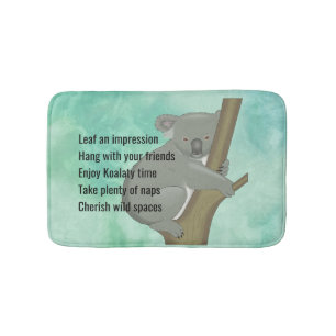 Advice from a Koala Bear Design  Bath Mat