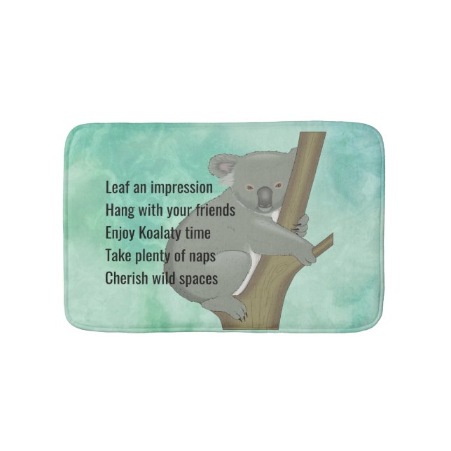 Advice from a Koala Bear Design  Bath Mat (Front)