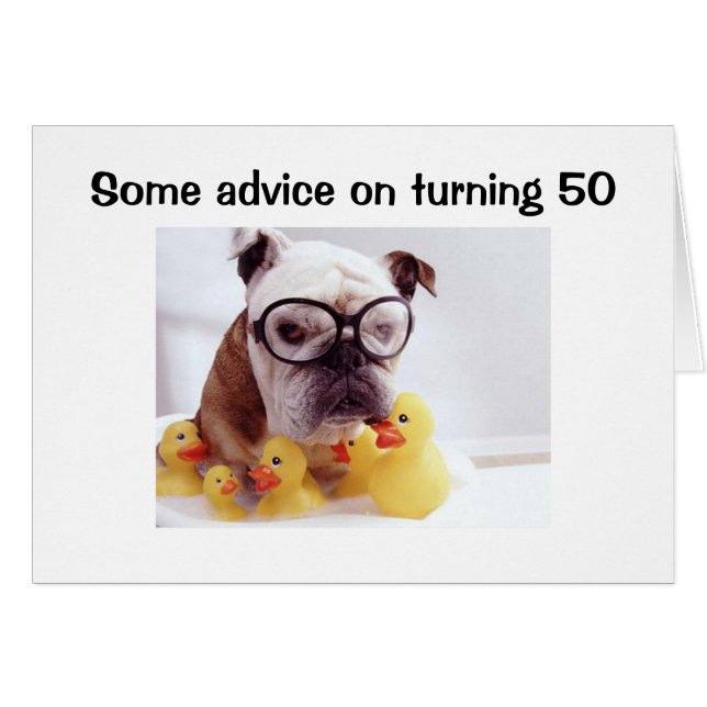 ADVICE ON TURNING 50 (Front Horizontal)