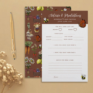 Advice & Predictions Garden Baby Shower Game