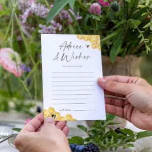 Advice & Wishes Honey Bee Bridal Shower Card