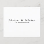 Advice & Wishes Modern Wedding Engagement Shower<br><div class="desc">Customise for any event.</div>