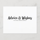 Advice & Wishes Modern Wedding Engagement Shower<br><div class="desc">Customise for any event.</div>