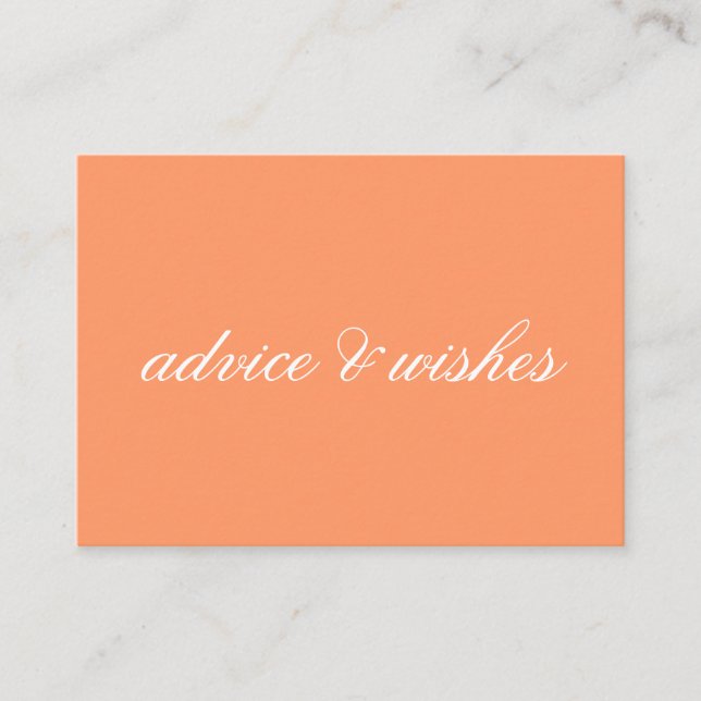 Advice & Wishes Wedding Cards (Front)