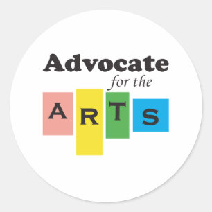 Advocate for the Arts Classic Round Sticker