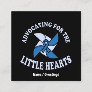 Advocating for Little Hearts Child Abuse Preventio Square Business Card