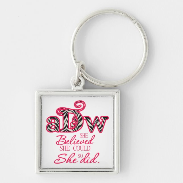 ADW small square keychain (Front)