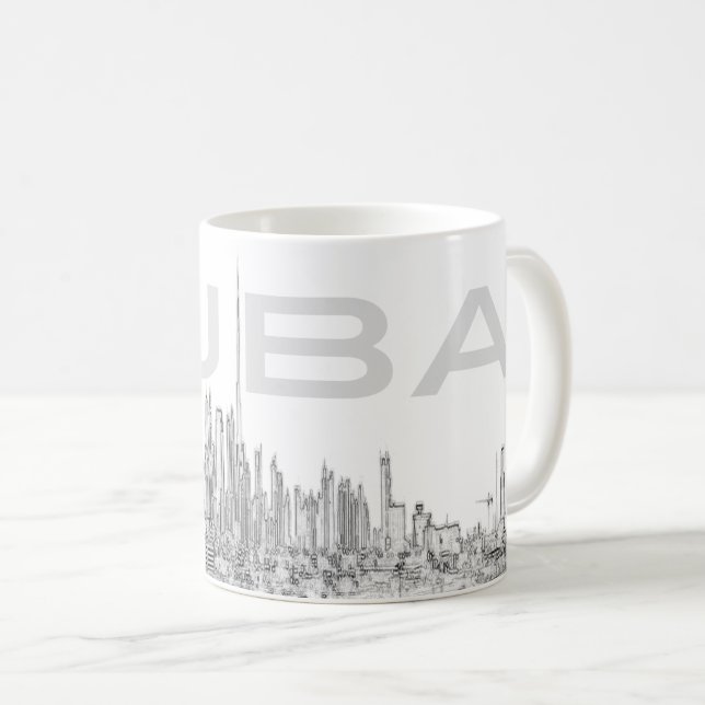 AE  United Arab Emirates - Dubai - Marina towers Coffee Mug (Front Right)