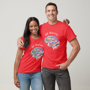 AE Warrior Brain with Symptoms design T-Shirt