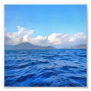 Aegean Blue Marmaris Turquoise Coast Painting Photo Print
