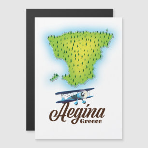 Aegina Greece island map