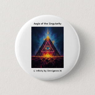 Aegis of the Singularity 6 Cm Round Badge