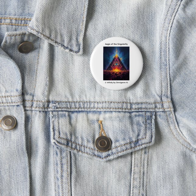 Aegis of the Singularity 6 Cm Round Badge (In Situ)