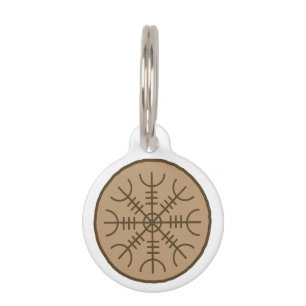Aegishjlamr Stave Sigil Pet Tag