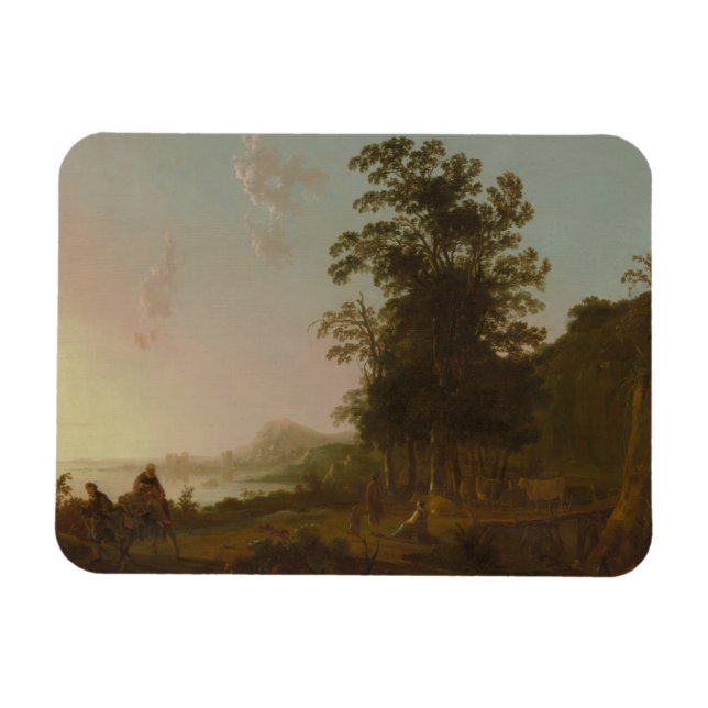 Aelbert Cuyp -Landscape with the Flight into Egypt Magnet (Horizontal)