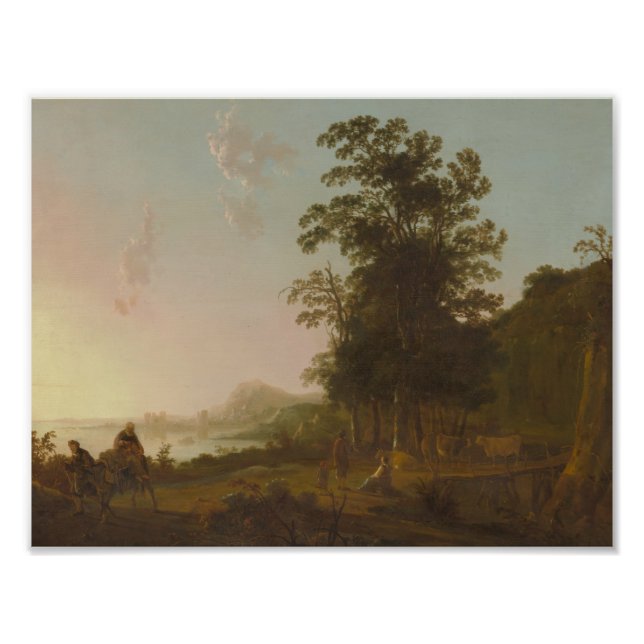 Aelbert Cuyp -Landscape with the Flight into Egypt Photo Print (Front)