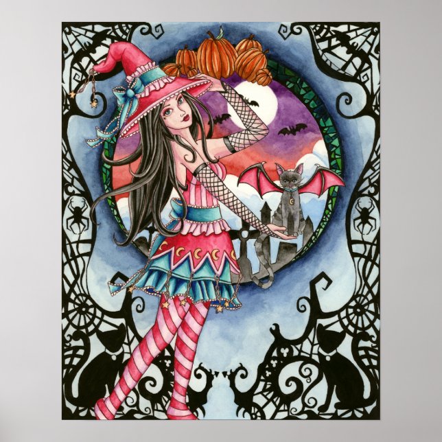 Aelita and Jax - Halloween Witch Poster (Front)
