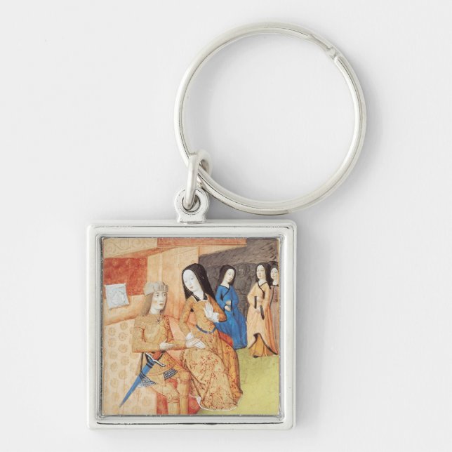 Aeneas and Dido, from the works of Virgil Key Ring (Front)