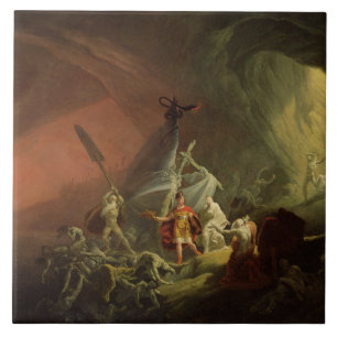 Aeneas and the Sibyl, c.1800 (oil on canvas) Tile