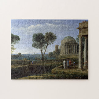 Aeneas in Delos Claude Lorrain Greek Landscape Jigsaw Puzzle