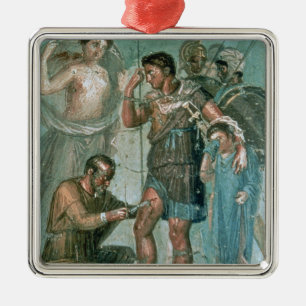 Aeneas injured, from Pompeii Metal Tree Decoration
