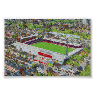 Aerial Art of Former Brentford Stadium Photo Print