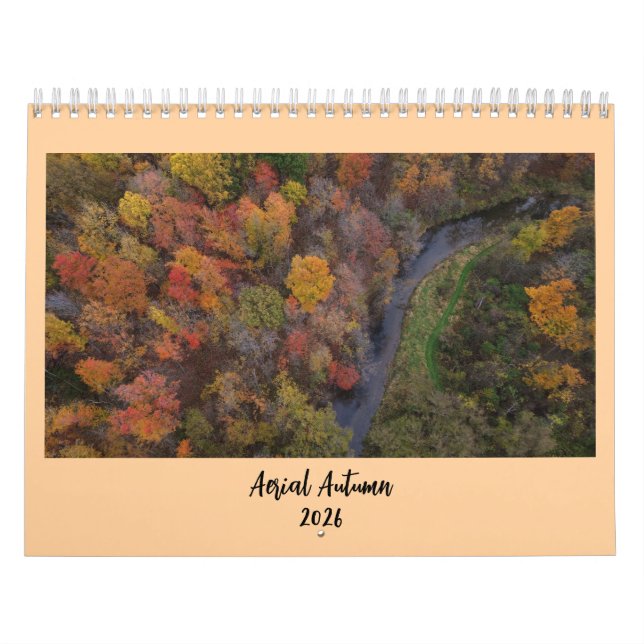 Aerial Autumn 2026 Calendar (Cover)