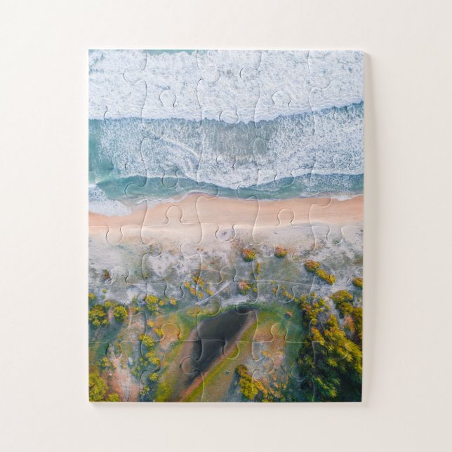 Aerial Beach View Jigsaw Puzzle (Vertical)