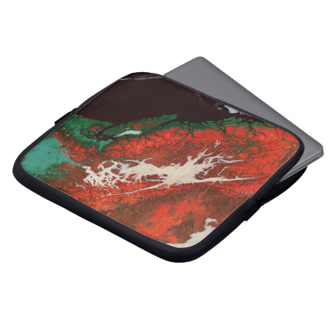 Aerial British Columbia Laptop Computer Sleeve (Front Top)