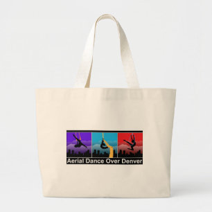 Aerial Dance Over Denver Large Tote Bag