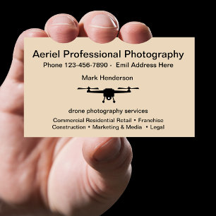 Aerial Drone Photography Business Card