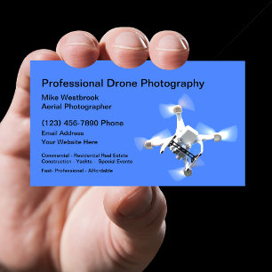 Aerial Drone Photography Professional Business Card
