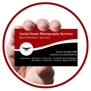 Aerial Drone Photography Services  Business Card