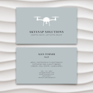 Aerial Drone Photography Videography Modern Business Card