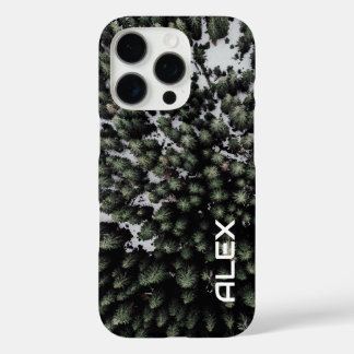 Aerial Drone View of Snow-Covered Treetops  iPhone 16 Pro Case