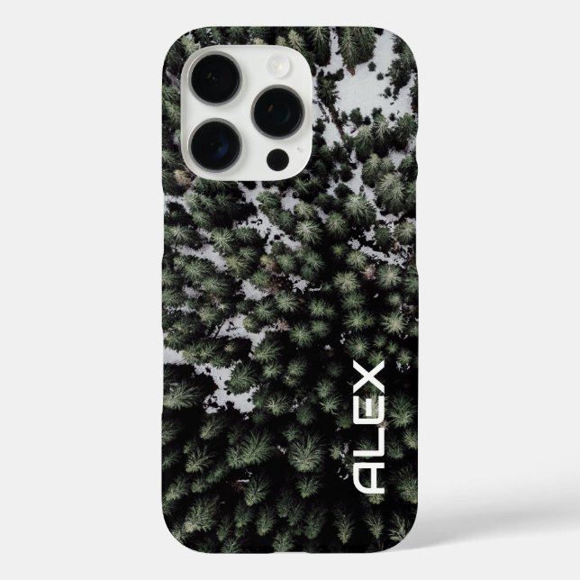 Aerial Drone View of Snow-Covered Treetops  Case-Mate iPhone Case (Back)