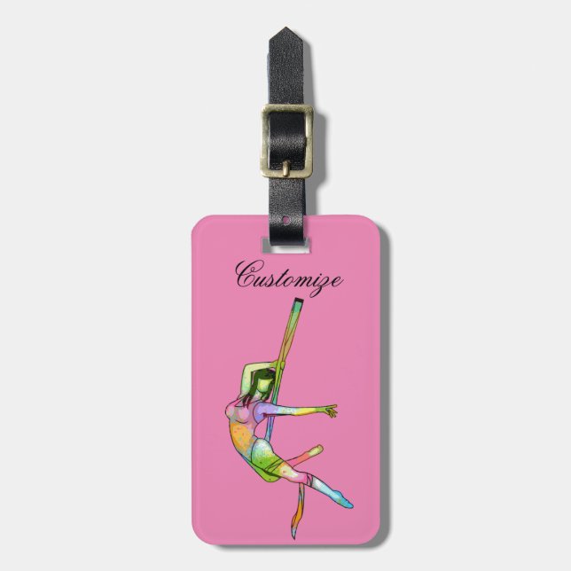 Aerial Fitness Yoga Thunder_Cove Luggage Tag (Front Vertical)