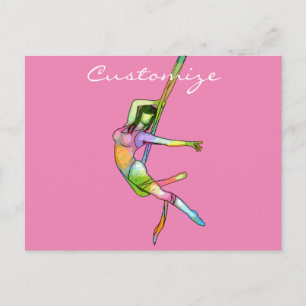 Aerial Fitness Yoga Thunder_Cove Postcard