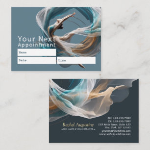 Aerial flying Air Yoga Instructor Pilates Fitness Appointment Card