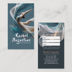Aerial flying Air Yoga Instructor Pilates Fitness Appointment Card