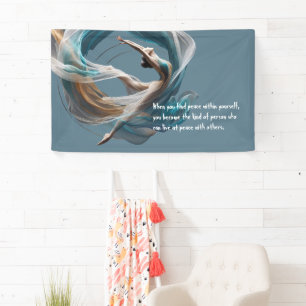 Aerial flying Air Yoga Instructor Pilates Fitness Banner