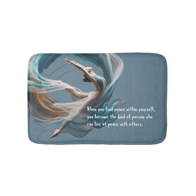 Aerial flying Air Yoga Instructor Pilates Fitness Bath Mat (Front)