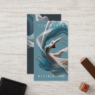 Aerial flying Air Yoga Instructor Pilates Fitness Loyalty Card