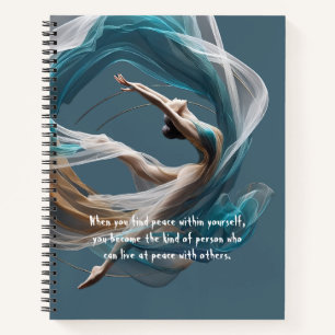 Aerial flying Air Yoga Instructor Pilates Fitness Notebook