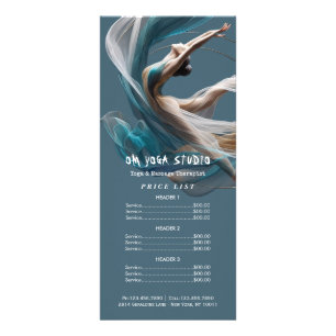 Aerial flying Air Yoga Instructor Pilates Fitness Rack Card