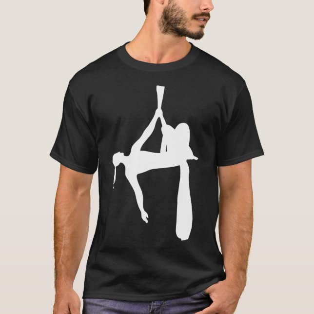 Aerial Hanging Aerialist Trapeze Aerial Hoop Air A T-Shirt (Front)