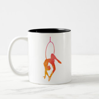 Aerial Hoop Gazelle Two-Tone Coffee Mug