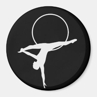 Aerial Hoop magnet - black and white